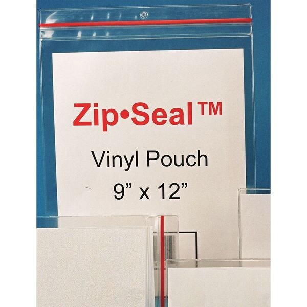 Hol-Dex Zip Seal Pouch-Mag 9 in.x 12 in., PK25 - ZSM-912