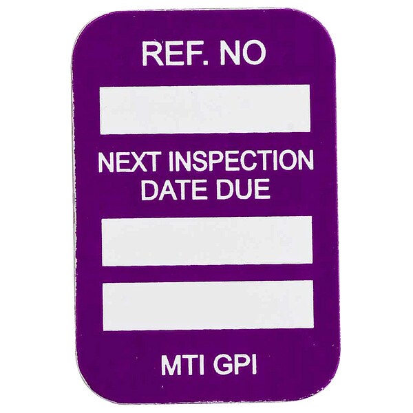 Brady Microtag(r) Inspection Insr, Vinyl, PK100, MIC-MTIGPI P - MIC-MTIGPI P