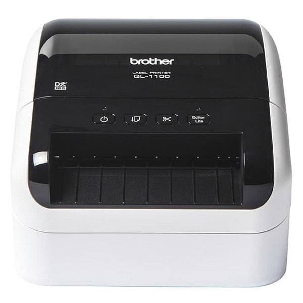 Brother Desktop Label Printer Kit, 4" Tape W, For Core Dia.: 1 in - QL1100