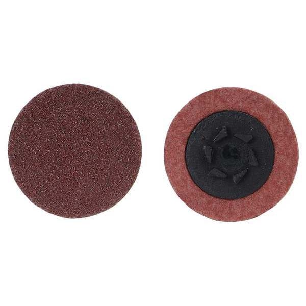 Merit Quick Change Disc, 2In, 80Grit, TP, PK100 - 69957399778