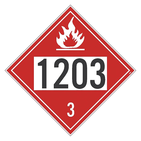 Nmc Placard Sign, 1203 3 Dot, Pk100, Material: Adhesive Backed Vinyl - DL41BP100
