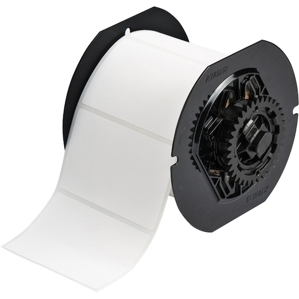 Brady B33 Series Eco-Friendly Matte WT Polyester Labels 2 in H x 3 in W WT 700/RL - B33-19-618