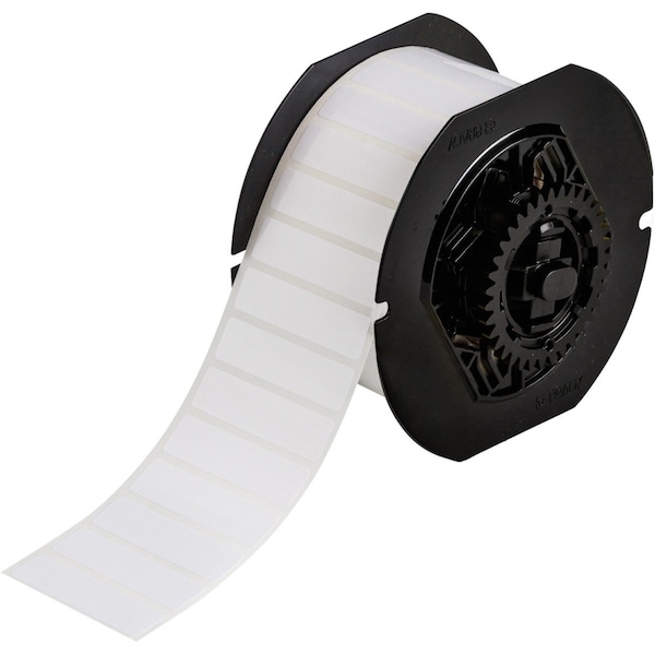 Brady B33 Series Self-Extinguishing Polyester Labels 0.5 in H x 2 in W White 2500/RL - B33-53-443