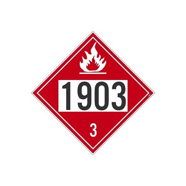 Nmc Oxidizer 5.1 Dot Placard Sign, Pk10, Width: 10-3/4" - DL177BUV10