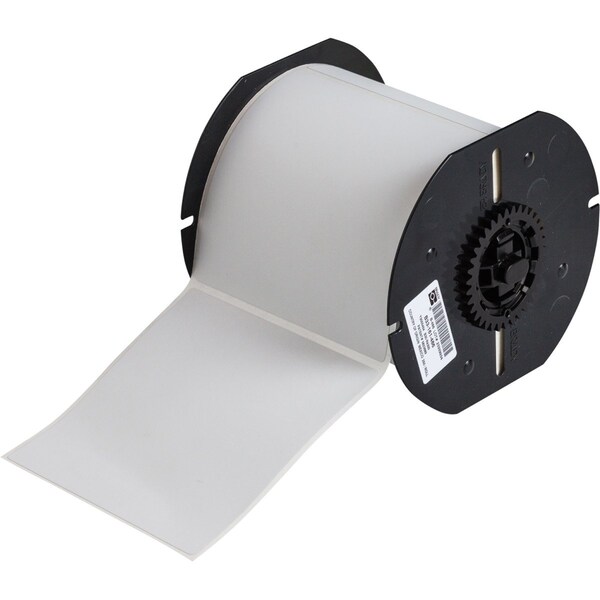 Brady B33 Series Metallized Polyester Permanent Labels 4in H x 4in W LGT GR 250/RL - B33-161-486