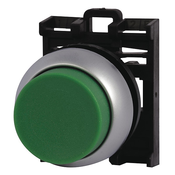 Botón de pulsación Extendido, Verde, No Iluminado, 22mm - M22-DRH-G