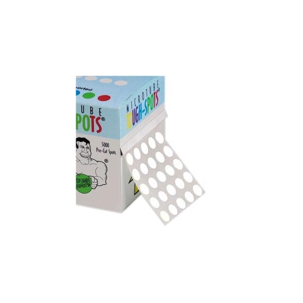 Diversified Biotech Tough-Spots, Multi, 1/2", White, 5000/pk, 5000PK - 247163