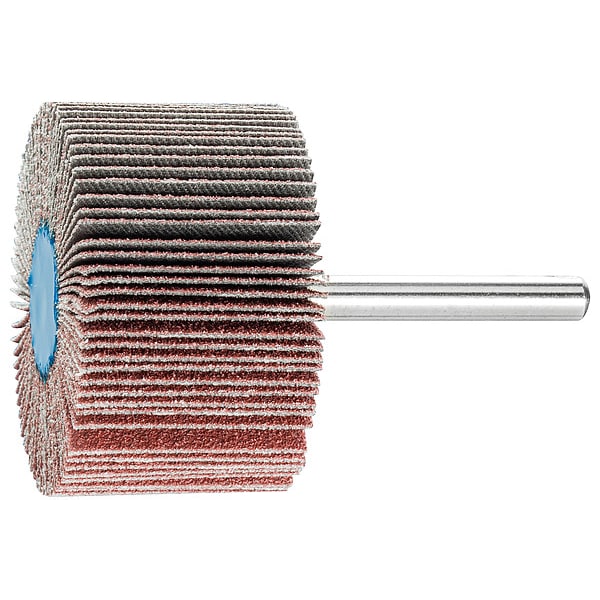 Pferd 2" x 1" Mounted Flap Wheel - 1/4" Shank - Aluminum Oxide - 80 Grit - 45239