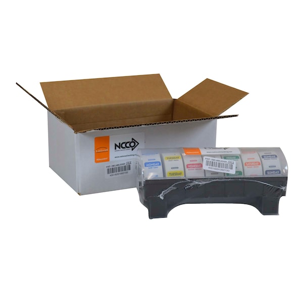 National Checking National Checking Label Locker 1" Day Of Week Permanent Dispenser - P1KIT