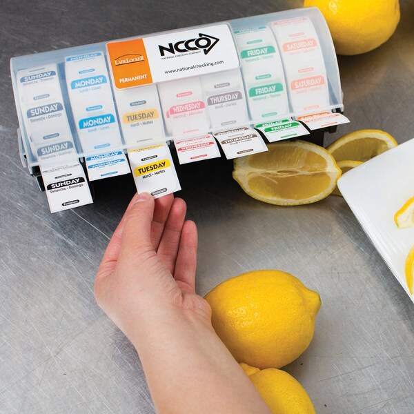 National Checking National Checking Label Locker 1" Day Of Week Permanent Dispenser - P1KIT