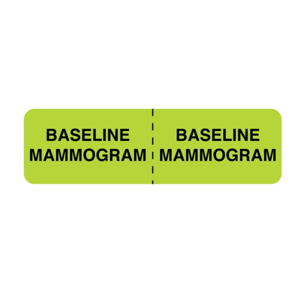 Nevs Mammography Labels - Right Left 7/8" x 3" Flr Chart w/Black - X-9416