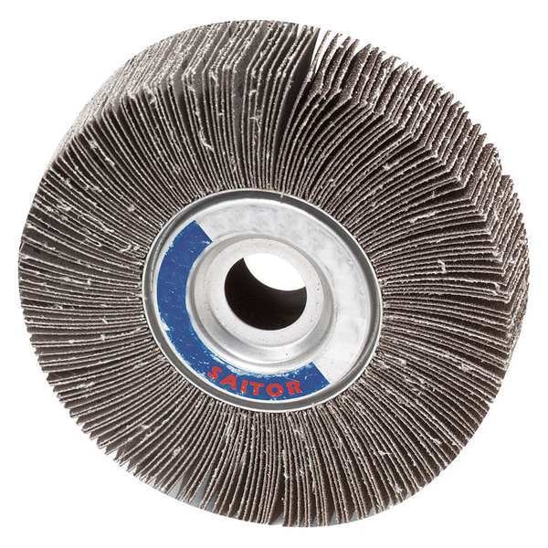 United Abrasives/Sait SAIT 72030 2A Aluminum Oxide Flap Wheel 6" x 2" x 1", 60 Grit, 5-Pack - 72030