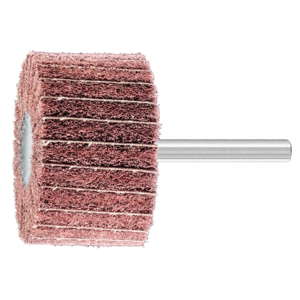 Pferd 2" x 1-1/4" POLINOX Mtd. Flap Wheel - 1/4" Shank - PNZ Type - 180 Grit - 46226