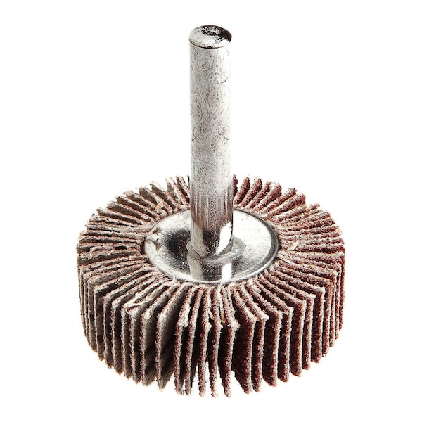 Forney Flap Wheel, Shank Mounted, 1-1/2 in x 1/2 in - 60187