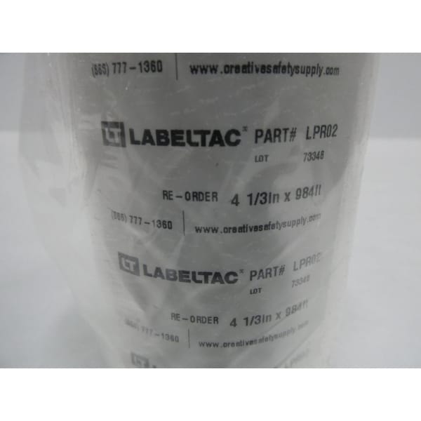 Labeltac WHITE PRINT RIBBON 4.33IN X 984FT INK RIBBON - LPR02