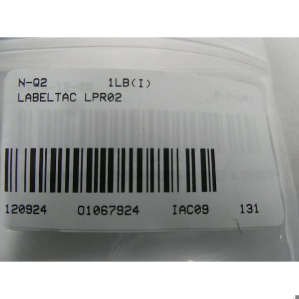 Labeltac WHITE PRINT RIBBON 4.33IN X 984FT INK RIBBON - LPR02