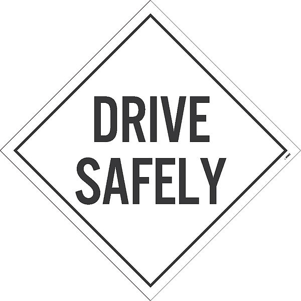Nmc Drive Safety Dot Placard Sign, Pk10, Material: Adhesive Backed Vinyl - DL31P10