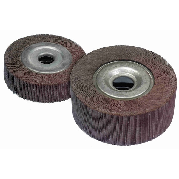 A-Prime Premium Cut Unmounted Aluminum Oxide Flap Wheels, 8in x 2in x 1, 3PK - 10217