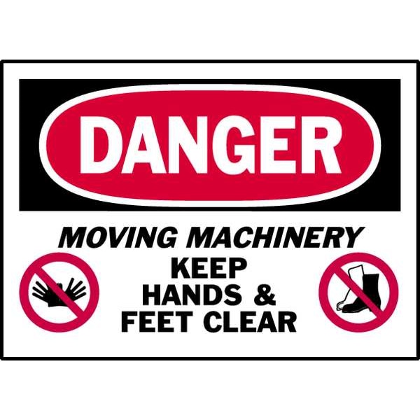 Brady Danger Label, Instruction, 5 In. W, PK5, 86276 - 86276