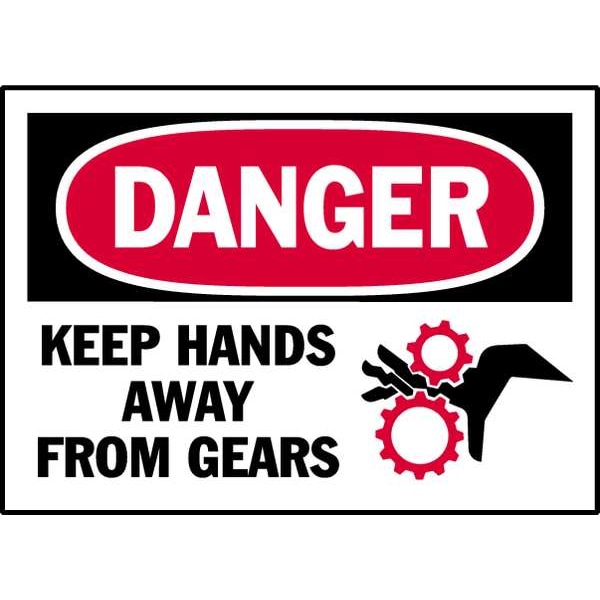 Brady Danger Label, Instruction, 5 In. W, PK5, 86274 - 86274