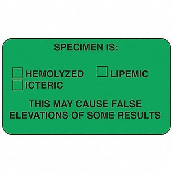 Roll Products Label, 3/8 In. H, 1-1/2 In. W, PK1000, 141496 - 141496