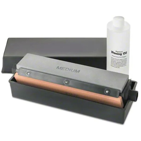 Swiss Army Brands 2023 Victorinox Kitchen 110.5In 3-Way Sharpening System Includes 1 Pint Of Honing Oil Bulk - VIC-4.3391.7