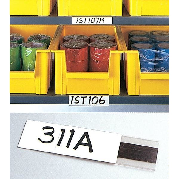 Zoro Select Label Holder, Magnetic, 1/2 In x 6 In, PK12 - M21