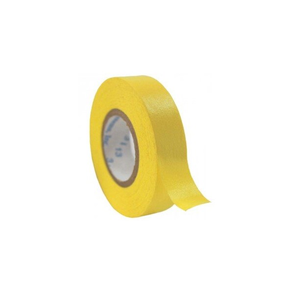 Precision Dynamics Time Tape, 1" Core, 1/2" Wide, Yellow, 6/PK - 512500-Y