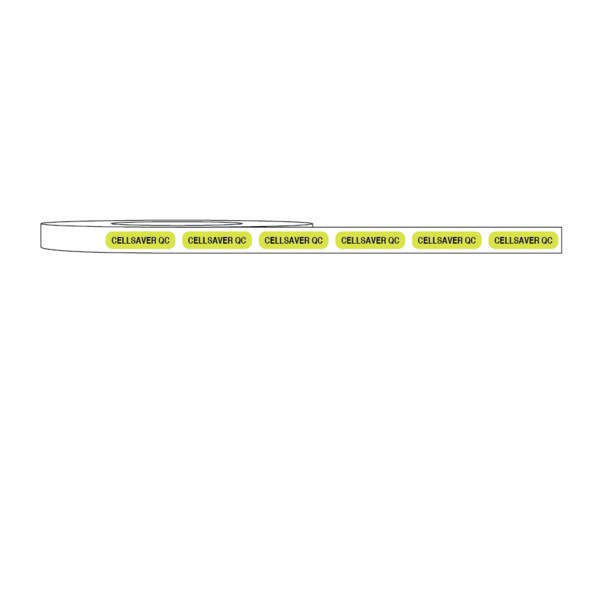 Nevs Label, CELLSAVER QC 5/16" x 1-1/4" Fluorescent Chart w/ black - L-5963