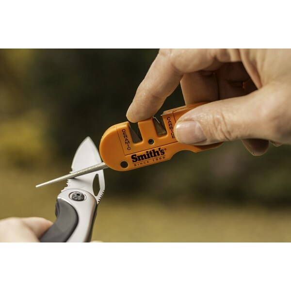 Smiths Consumer Products 2023 Smith'S Pocket Pal Knife Sharpener - Orange 10 Pc Cdu - SMI-51203-D