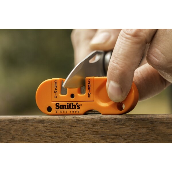 Smiths Consumer Products 2023 Smith'S Pocket Pal Knife Sharpener - Orange 10 Pc Cdu - SMI-51203-D
