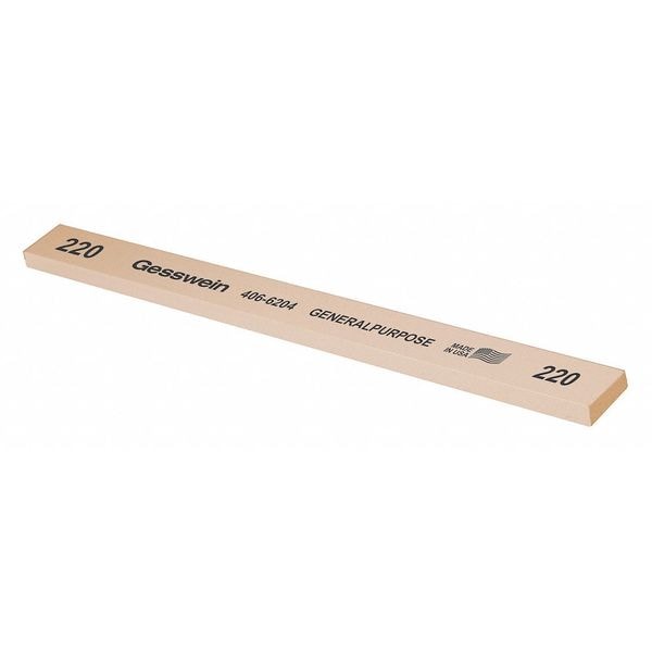Gesswein Finishing Stone, 1/2"x1/4"x6", 220Grt, PK12 - 406-6204