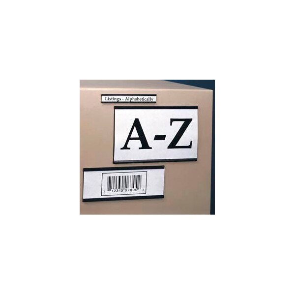 Aigner Index Magnetic "C" Channel Label Holder, 3" x 4" (25 pcs/pkg) - MC304