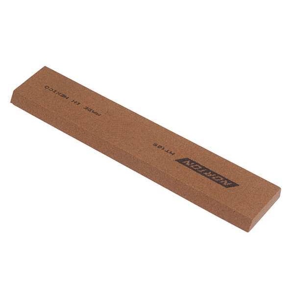 Norton Abrasives Reamer Stone, 6 in W, 1 in L, 1/4 in H, Aluminum Oxide, Brown, Orange - 61463687440