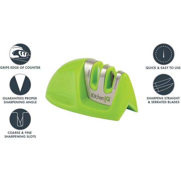 Smiths Consumer Products 2023 Smith'S Green Edge Grip Display 2-Stage Knife Sharpener 16Pcs - SMI-50390