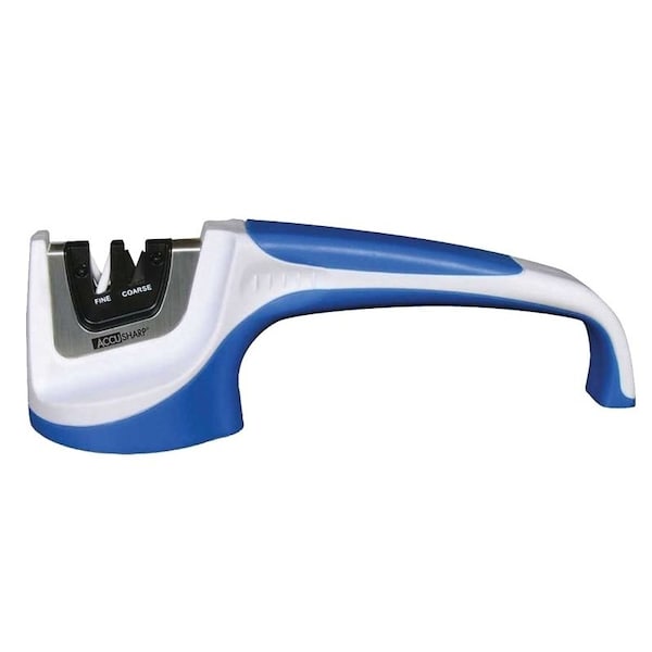 Accusharp Knife Sharpener, Fine, DiamondHoned Tungsten Carbide Abrasive, Rubber Handle - 036C