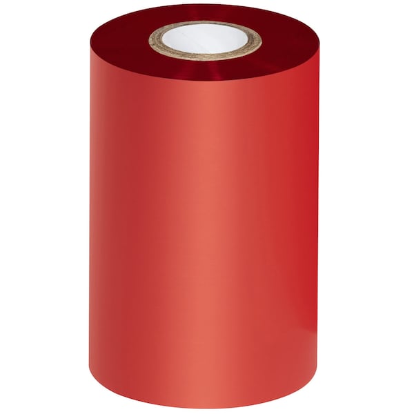 Zebra 4.02in x 1181ft Red Datamax Thermal Transfer Ribbons- Wax/Resin, 6PK - THT307RD