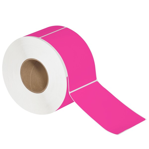 Tape Logic 4 x 6in Fluorescent Pink Thermal Transfer Labels, 4PK - THL147PK