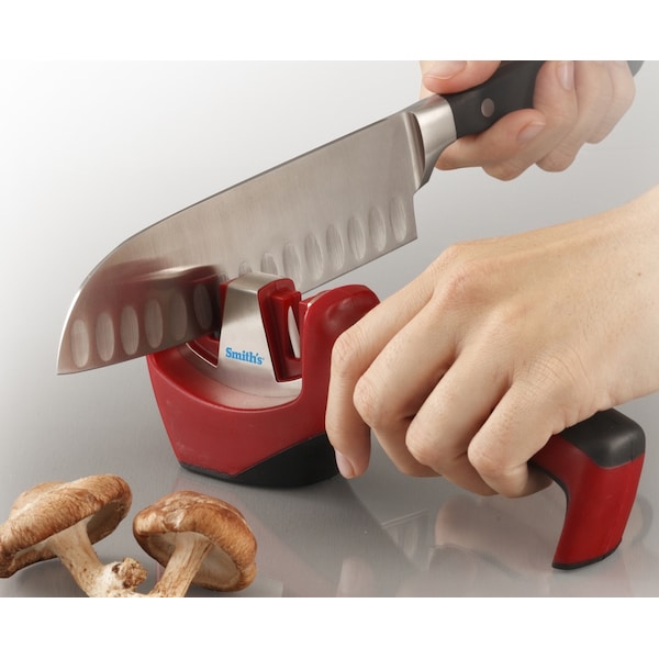 Smiths Consumer Products 2023T Smith'S Gourmet Santoku / Asian Knife Pull-Thru Red - SMI-50024