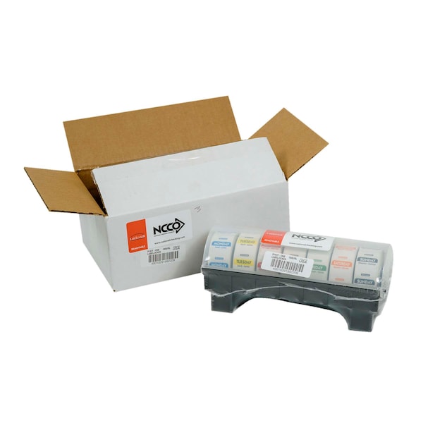 National Checking National Checking Label Locker 1" Day Of Week Removable Dispenser - R1KIT