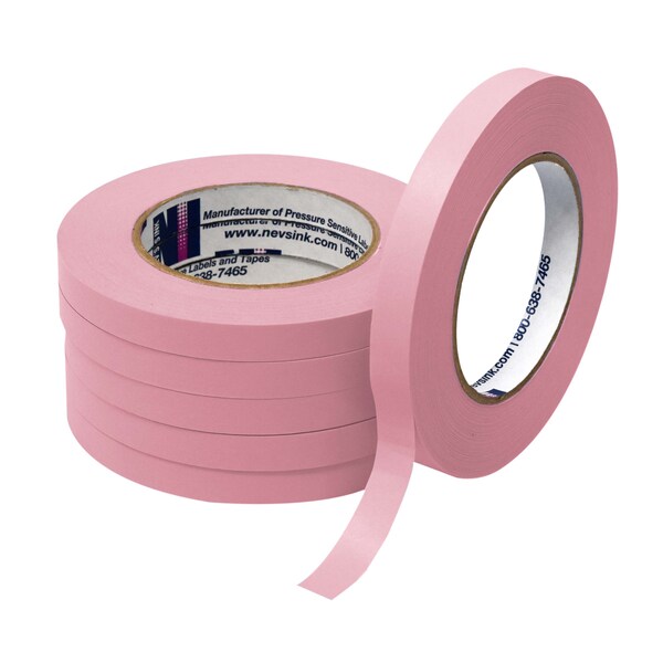 Nevs 1/2" wide x 60yd Pink Labeling Tape - T-050-PINK