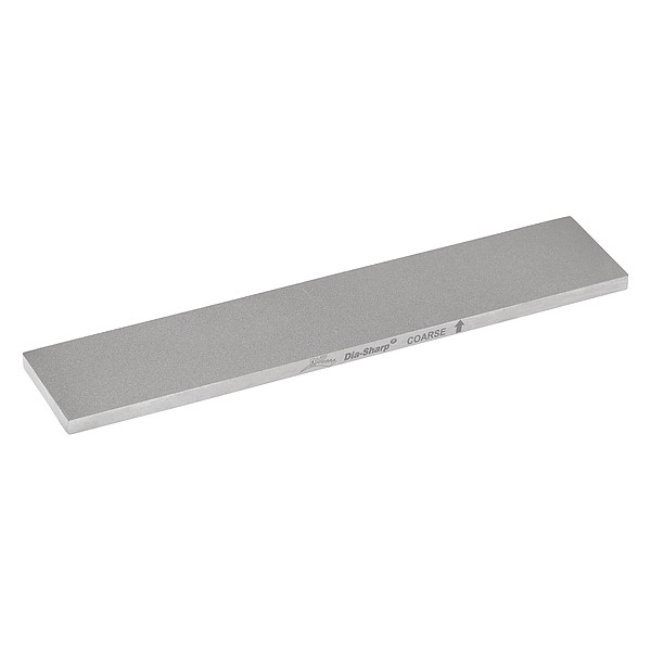 Dmt Single Grit Benchstone, 11 1/2 in W, 2 1/2 in L, 3/8 in H, Diamond, Coarse Grit, Silver - D11C