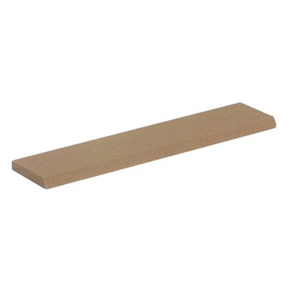 Norton Abrasives Reamer Stone, 5 in W, 1 in L, 3/16 in H, Aluminum Oxide, Brown, Orange - 61463687430