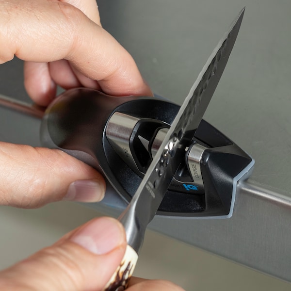 Smiths Consumer Products 2023 Smith'S Edge Grip 2-Stage Knife Sharpener Black - SMI-50009