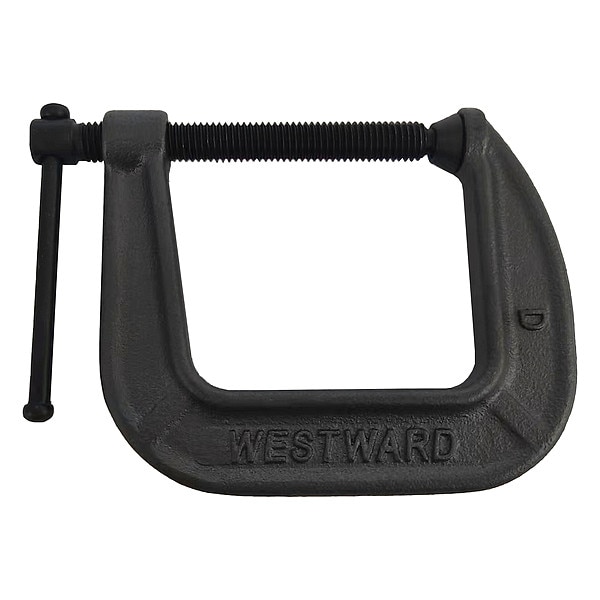 Westward C-Clamp, J.O. 2 1/2", T.D. 2 1/2", 600 lb - 806ET5