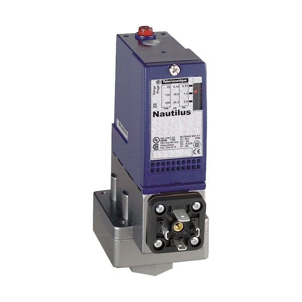 Interruptor de presión Telemecanique Sensors, 1 contacto normalmente abierto, Detección de una sola acción de umbral - XMLA002A2C11