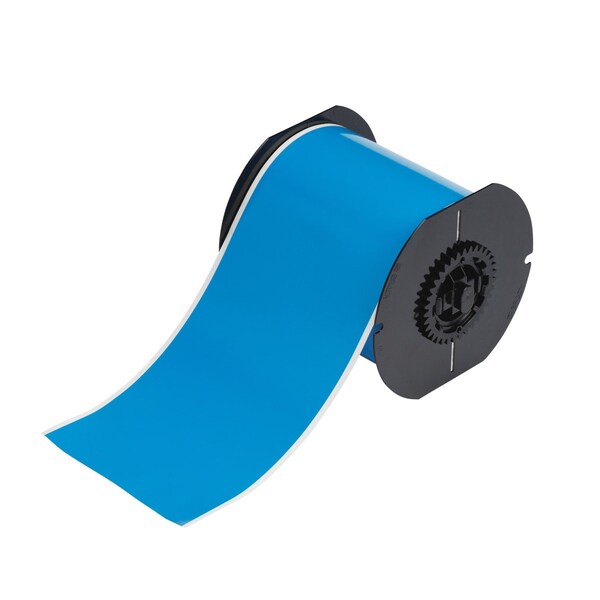 Brady All Weather Permanent Adhesive Vinyl Label Tape for B30 Printers 4in Light Blue - B30C-4000-595-LB
