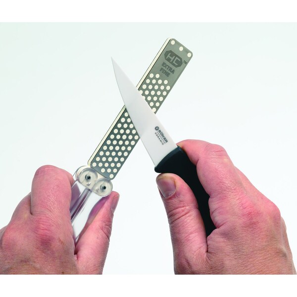 Dmt Double Sided Diafold, 4 11/32 in W, 7/8 in L, 1/4 in H, Diamond, 25/9 Grit, Gray - FWMEF-H