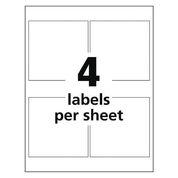 Avery 4" x 4" GHS Chemical Labels for Inkjet Printers 200 labels/50-sheets - 7278260524
