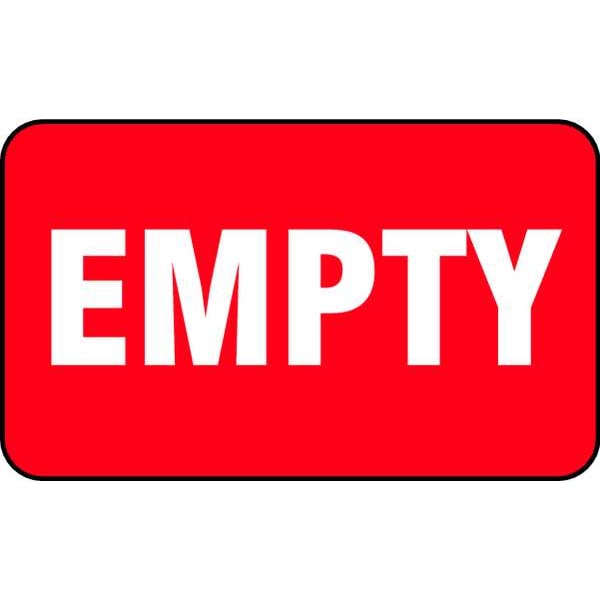 Brady Gas Cylinder Label, 3 In. H, 5 In. W, PK10, 60307 - 60307